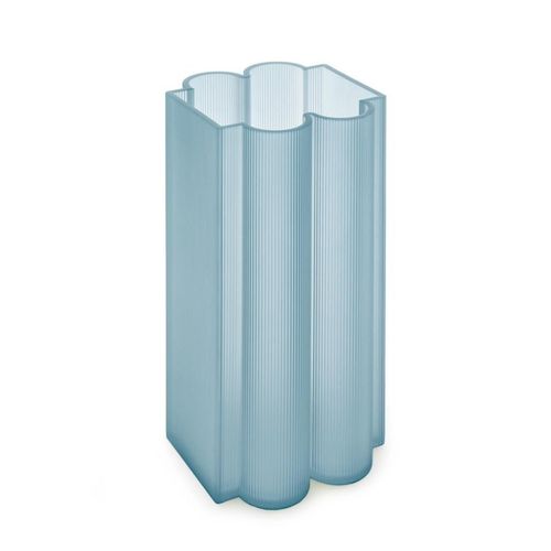 KARTELL vase OKRA H 34 cm (Bleu - PMMA recyclé)