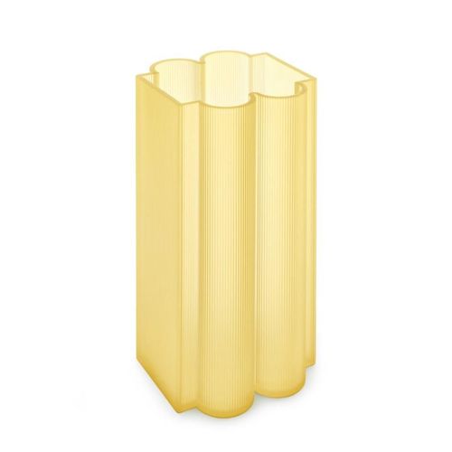 KARTELL vase OKRA H 34 cm (Jaune - PMMA recyclé)