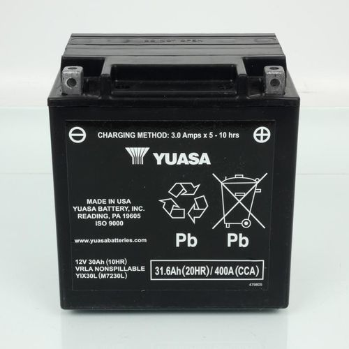 Batterie Sla Yuasa Pour Moto Harley Davidson 1584 Flhrci Road King Classic 2007 À 2010 Neuf