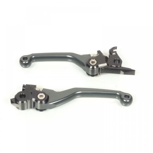 Paire De Levier Articulés Coloris Titane Pour Moto Ktm 150 Xc 2010 À 2013 Neuf