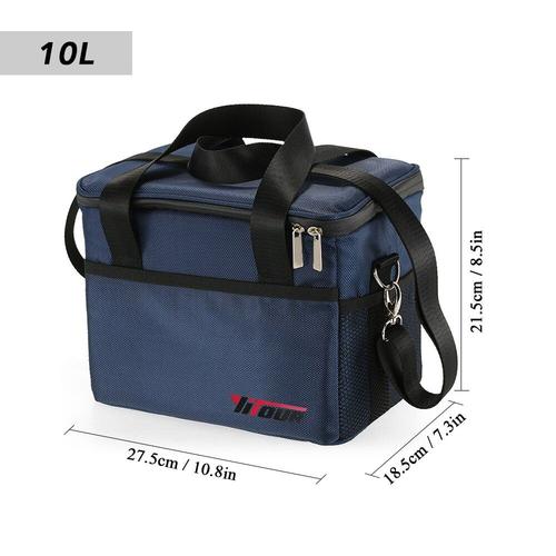 10l -Sac Isotherme Pour L'extérieur, Capacité 10l/18l/28l/37l, Glacière, Boîte À Déjeuner, Grande Capacité, Thermique, Fourre Tou