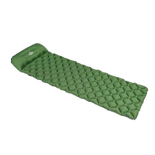 Green -Large Coussin De Couchage Gonflable, Matelas À Air Pneumatique, Couchette D'extérieur, Mobilier Ultraléger De Randonnée