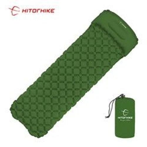 Green 1900x580x50 Cm -Hitorhike ? Matelas Gonflable, Sac De Couchage, Remplissage Rapide, Étanche À L'humidité, Tapis De Plage, C