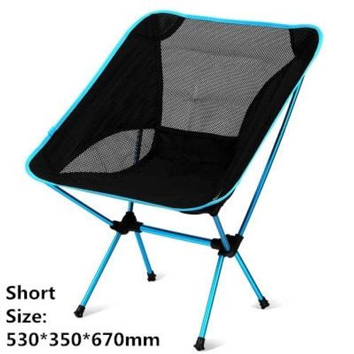 Short -Chaise De Camping Ultralégère Pliable En Aluminium, Sac À Dos, Pêche, Chasse, Plage, Pique Nique, Tabouret, Outils De Camping