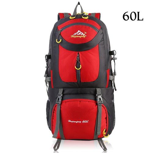 Red 60l -Sac À Dos Étanche Pour Randonnée, Randonnée, Camping, Ski, Voyage, Montagne, 40l, 60l