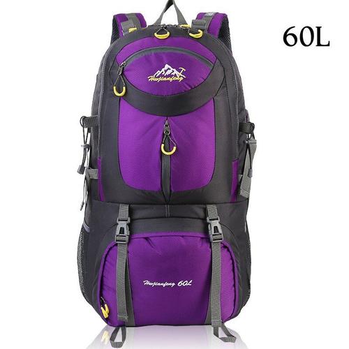 Purple 60l -Sac À Dos Étanche Pour Randonnée, Randonnée, Camping, Ski, Voyage, Montagne, 40l, 60l