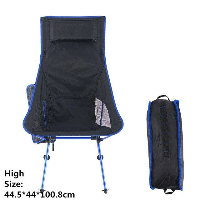 High -Chaise De Camping Ultralégère Pliable En Aluminium, Sac À Dos, Pêche, Chasse, Plage, Pique Nique, Tabouret, Outils De Camping