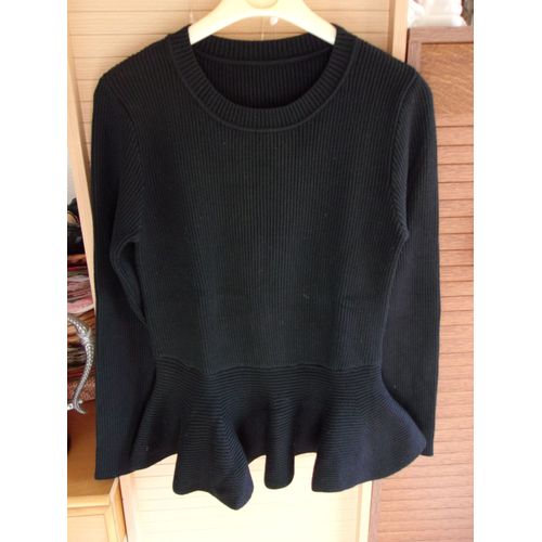 Pull En Noir, Taille : S : 36