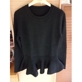 Pull En Noir, Taille : S : 36