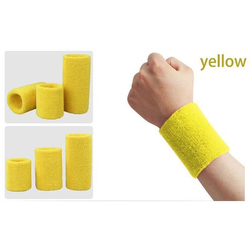 Yellow -Protège Poignet Élastique Pour Hommes Et Femmes,1 Pièce,Manchette,Serviette,Gym,Fitness,Entraînement De Puissance,Bre