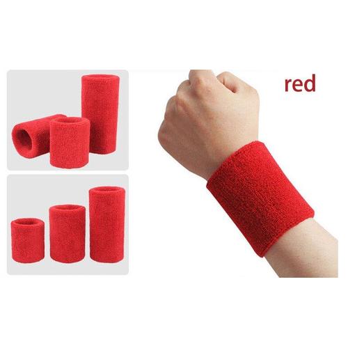 Red -Protège Poignet Élastique Pour Hommes Et Femmes,1 Pièce,Manchette,Serviette,Gym,Fitness,Entraînement De Puissance,Bretel