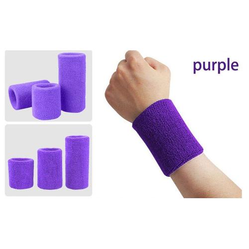 Purple -Protège Poignet Élastique Pour Hommes Et Femmes,1 Pièce,Manchette,Serviette,Gym,Fitness,Entraînement De Puissance,Bre