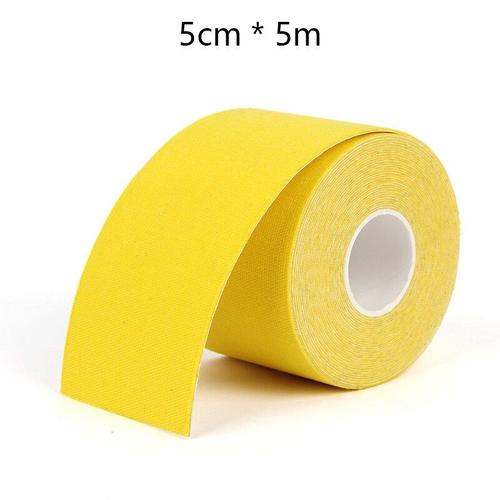 Yellow -5 Cm * 5 M Kinesiotape Élastique Pansement Adhésif Musculaire Bandes Football Kinésiologie Bande Taping Sportif De Premiers