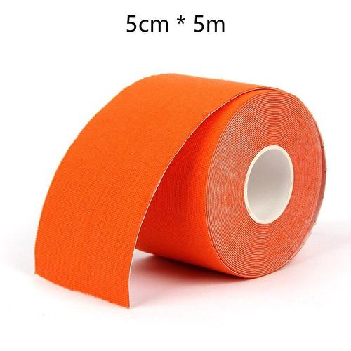 Orange -5 Cm * 5 M Kinesiotape Élastique Pansement Adhésif Musculaire Bandes Football Kinésiologie Bande Taping Sportif De Premiers