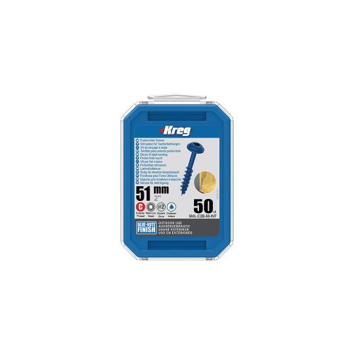 50 vis Blue-Kote - 8 x 51 mm - filetage épais - Maxi-Loc carré