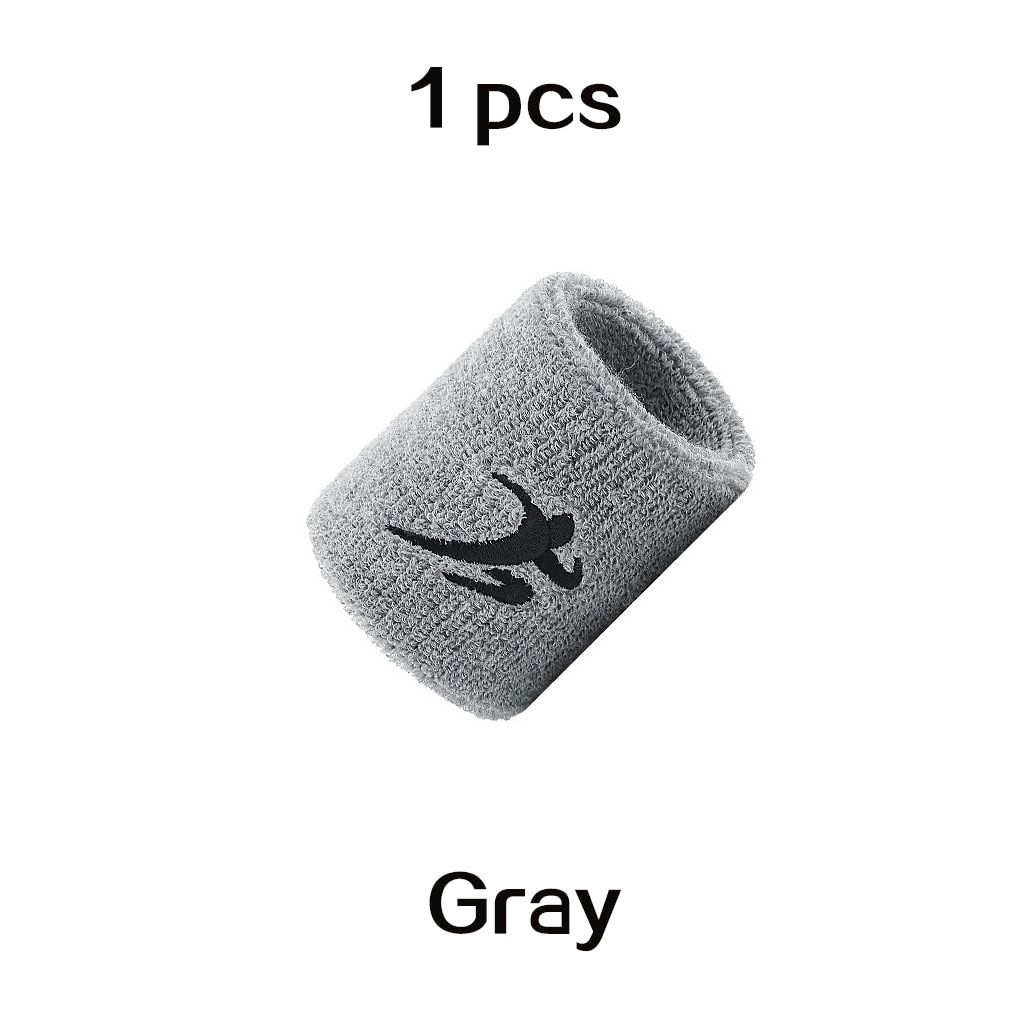 1 Piece Gray -Serre Poignets De Soutien Pour Le Sport,Bracelet En Coton Élastique,Pour Gym,Fitness,Haltérophilie,Pour Le Basketb