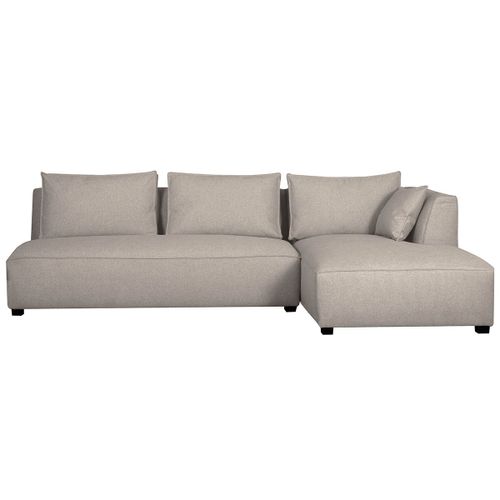 Canapã© D'angle Droit Modulable Avec Chauffeuse Double Beige Pluriel
