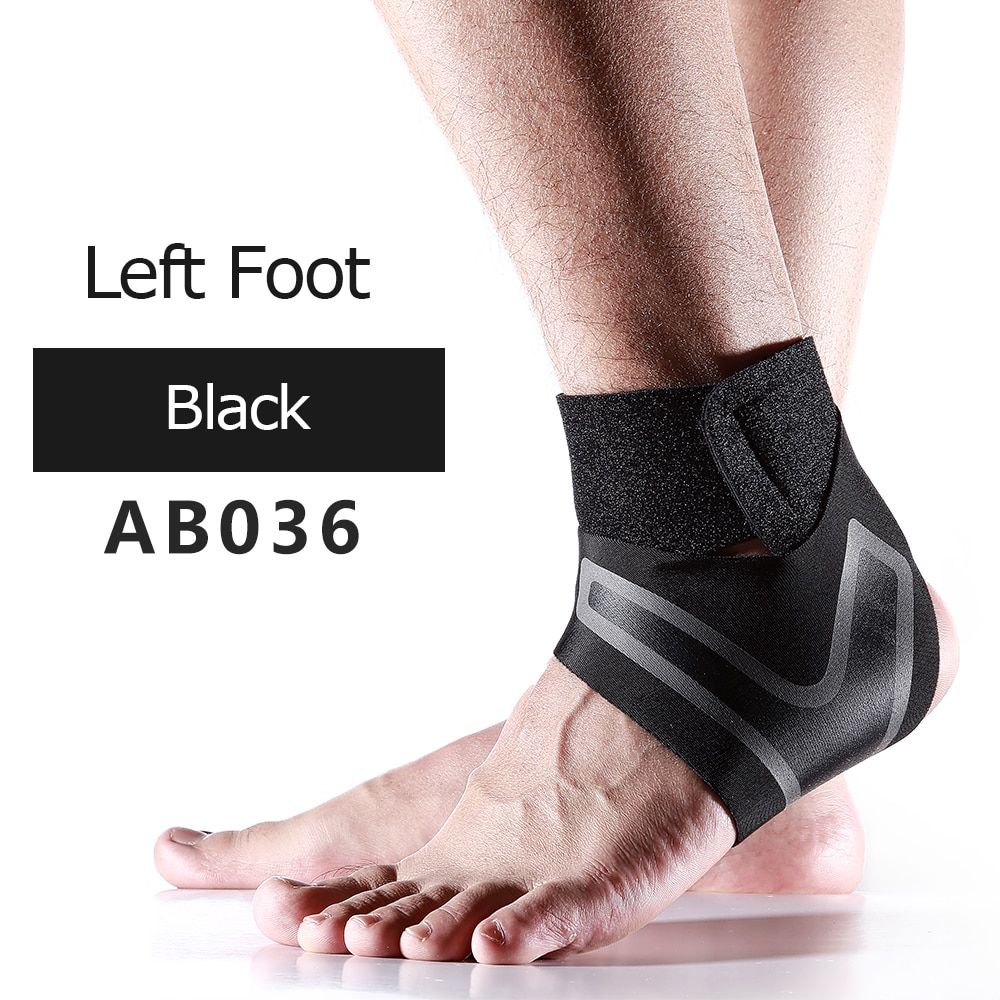 036 Black Left Foot L Prot ge cheville pour fasciite plantaire