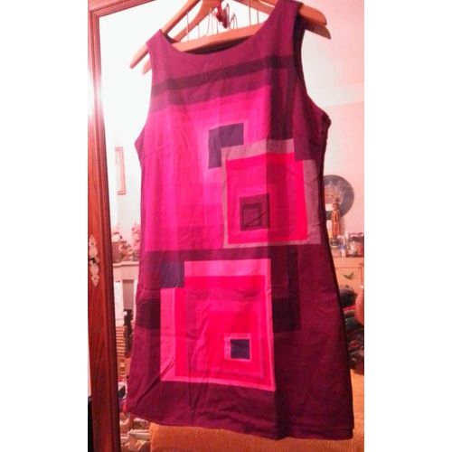 Robe Motifs Cubes Colorés 44 Xxl Desigual.