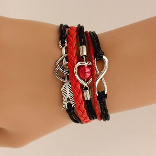 Bracelets En Cuir Pour Femmes, Accessoire De Marque, Breloque En Cuir, Style Ancien, Infini, Amour, C¿Ur, Perle, Amitié, 2021