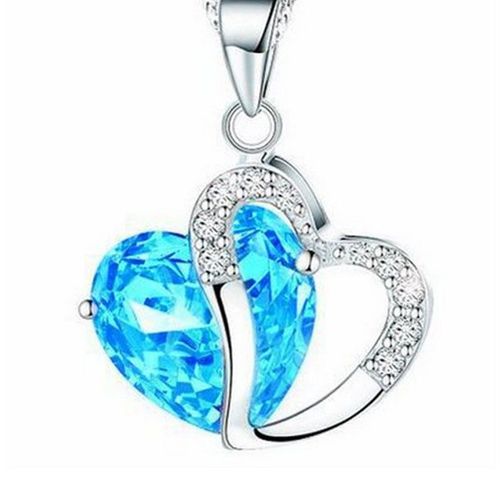 Collier Avec Pendentif En Forme De C¿Ur Pour Filles, 6 Couleurs, Qualité Supérieure, Bijoux En Cristal, Offre Spéciale, 2021