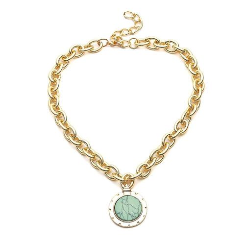 Collier Chaîne En Résine, Couleur Or, Tendance Européenne Et Américaine, Style Vintage, Pour Bavoir, Nouveauté 2020