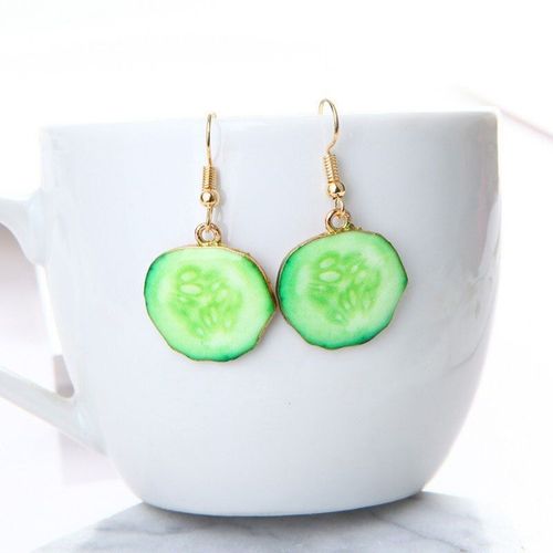 Boucles D'oreilles En Forme De Fruits Mignons, En Acrylique, En Forme De Fruit, Fraise, Pin, Pomme, Tomate, Kiwi, Orange, Concombre, Dragon, Pomme, Pin