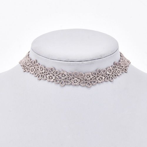 Collier Ras Du Cou Avec Pompons En Cristal Pour Femmes, Multicouches, Noir, Dentelle, Fleur, Pendentif, Bijoux