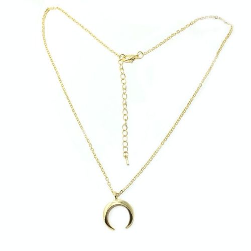 Collier Pendentif Kolye Pour Femmes, Délicat, Incurvé, Croissant De Lune, Couleur Or Argent, Collier, Bijoux, Cadeaux Pour Dames, Offre Spéciale