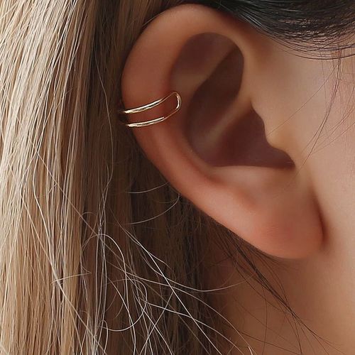 Boucles D'oreilles À Clip Papillon Doré Pour Femmes Grimpeurs, Sans Piercing, Faux Cartilage, 1 Pièce, 2021