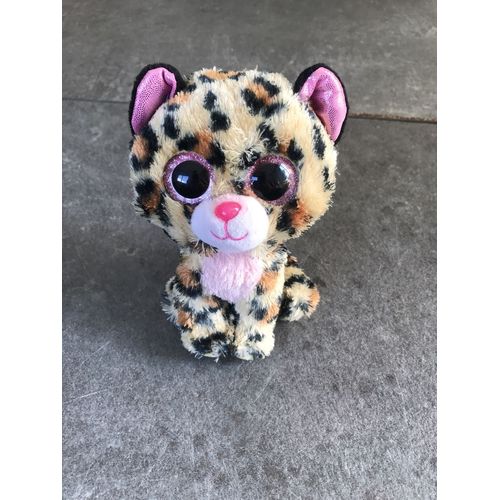 Doudou Chat Tigré Rose Et Paillette By Ty 15cm