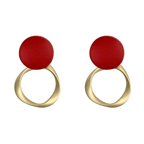 Boucles D'oreilles Vintage Pour Femmes, Bijoux En Cristal, Déclaration Géométrique, Métal Doré, Accessoires Tendance, 2021