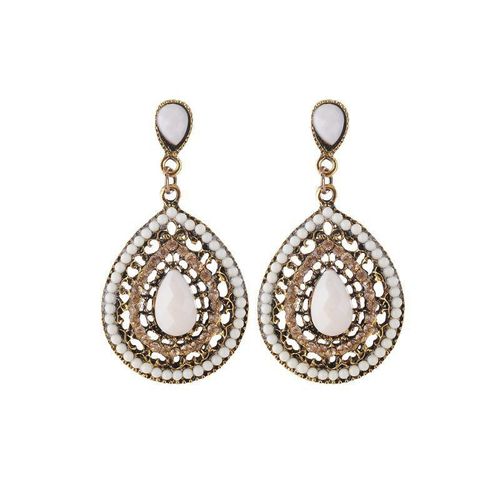 Boucles D'oreilles Vintage Pour Femmes, Style Boho, Résine Ethnique Multicolore, Perle, Grande Bohème, Bijoux Cadeau, Nouvelle Collection 2021