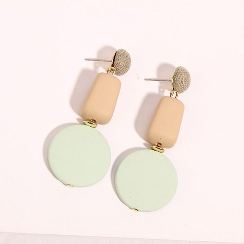 Boucles D'oreilles En Acrylique, Goutte D'eau, Style Coréen, Géométriques En Bois Bleu, Style Bohémien, Bijoux De Mariage, Nouvelle Mode 2020