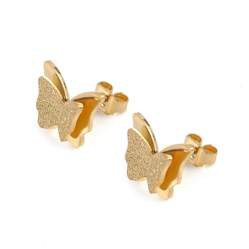 Boucles D'oreilles Papillon En Titane Et Acier Pour Femme, Bijoux Mignons, Style Romantique, Animal, Rendez Vous