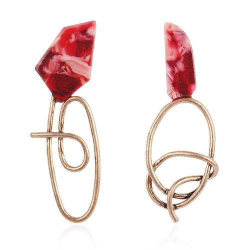 Boucles D'oreilles Punk Rock Tressées En Résine Pour Femme, Bijoux Vintage Coréen, Formes Géométriques, Pendentif, Métal, Cadeaux, 2019