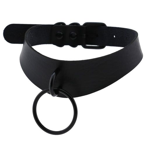 Collier Gothique Punk Harajuku Pour Femmes, Collier Ras Du Cou Ajustable En Métal Noir, Collier Rond En Cuir, Bijoux, 2020