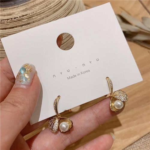 Boucles D'oreilles En Cristal Géométrique Pour Femmes, Boucles D'oreilles En Perles De Coquillage, Style Bohème, Goutte, Bijoux Tendance