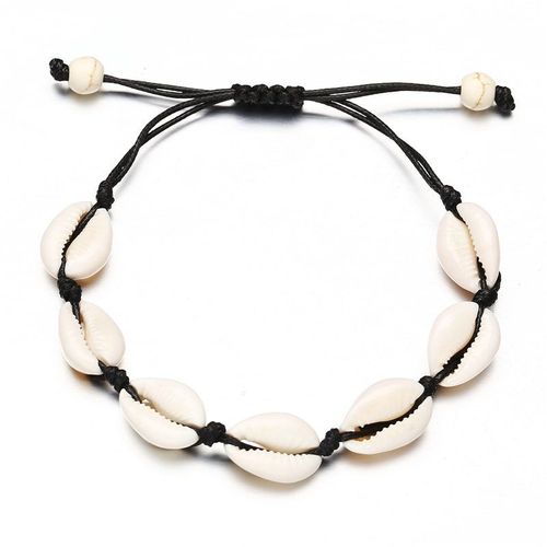 Bracelets Coquillage Ajustables Faits À La Main Pour Femmes, Bijoux De Plage, Décontractés, Vintage, Tissé