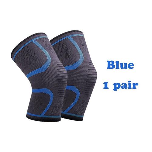 Blue S -Genouillère Élastique En Nylon,1 Paire,Pour Le Sport,Le Fitness,Le Soulagement De La Rotule