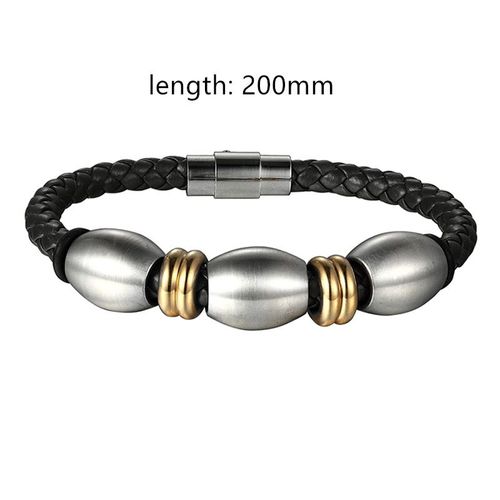 Bracelets En Cuir, Titane Et Acier Pour Hommes, Bijoux Fins, Vintage, Nouvelle Mode, Personnalité, Vente En Gros