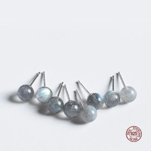 Boucles D'oreilles En Pierre De Lune Pour Femmes, Bijoux De Luxe, En Argent Sterling 925, Ornement Exquis