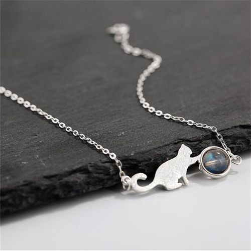 Bracelet En Argent Sterling 925 Avec Pierre De Lune Pour Femme, Bijoux De Mariage, Sl061