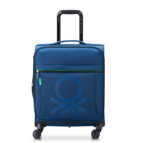 COLOR BLOCK - Valise cabine souple 55 cm x 40 cm x 22 cm - 39 L - Bleu marine