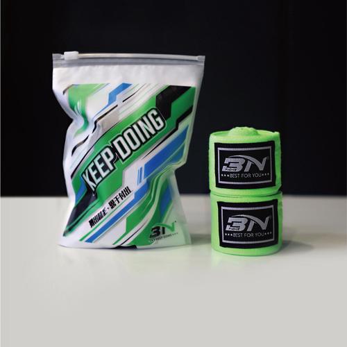 Bn-Green 3m -Bandage De Boxe 3m 5m,Gant Thaïlandais De Haute Qualité,En Coton Élastique,Protecteur Mma,Poinçon