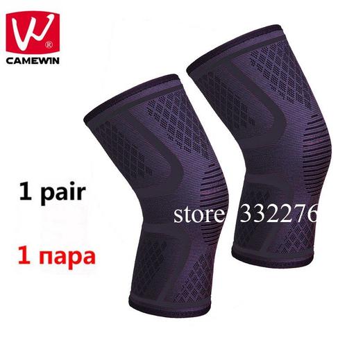 Black M -Camewin 2 Pièces Genouillère Protectrice Sport Courir Équitation Genouillères De Basket Ball Pour Les Hommes Et Femme De Ha