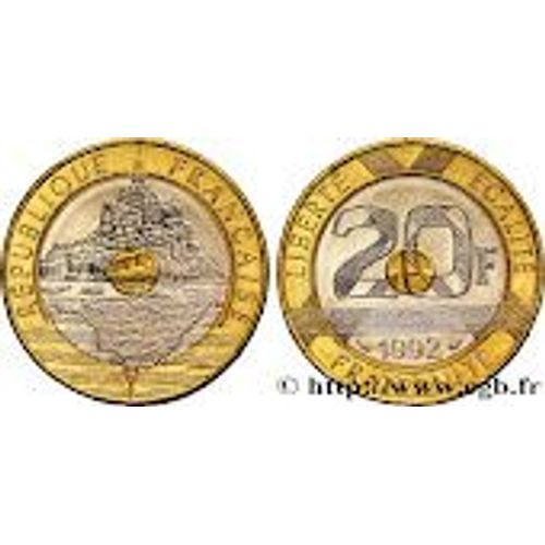 Piecde De 20 Francs Mont St Michel 1992