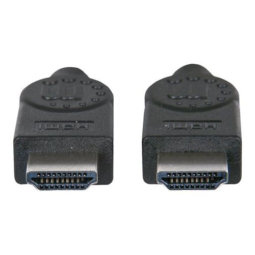 Manhattan HDMI Cable, 1080p@60Hz (High Speed), 22.5m, Male to Male, Black, Fully Shielded, Gold Plated Contacts, Lifetime Warranty, Polybag - High Speed - câble HDMI - HDMI mâle pour HDMI mâle -...