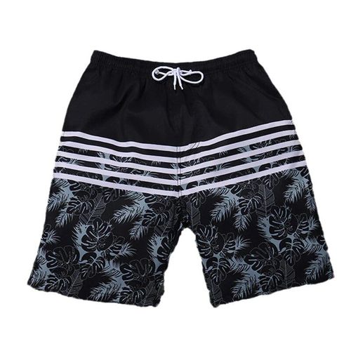 Maillot Bain Cargo Solide Avec Rayures Cordon Serrage Pour Homme Avec Poches