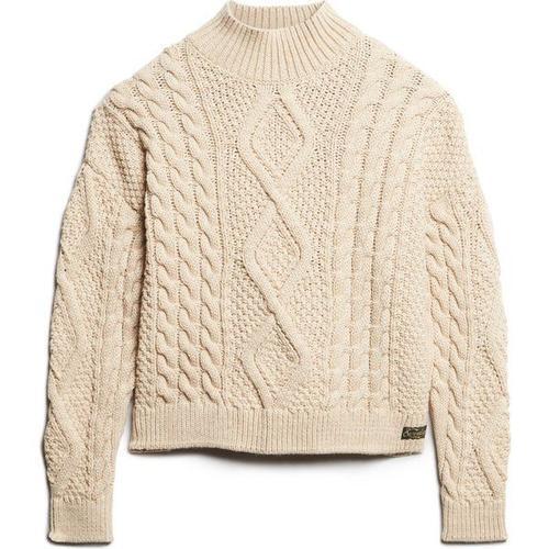 Pull Polo En Maille Femme Aran Cable